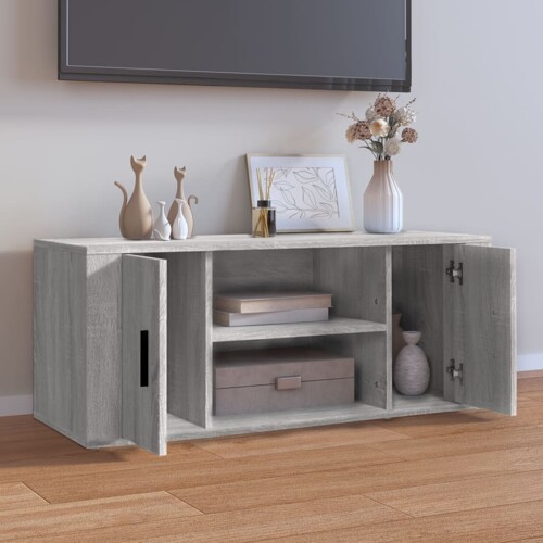 TV ormarić boja hrasta sonome 100x35x40 cm konstruirano drvo - NOVO