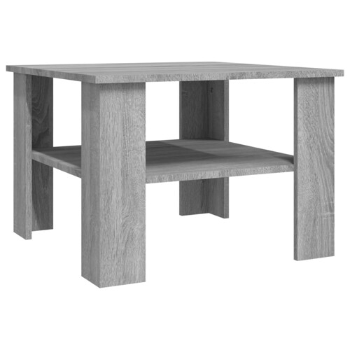 Stolić za kavu boja sivog hrasta 60x60x42 cm konstruirano drvo - NOVO