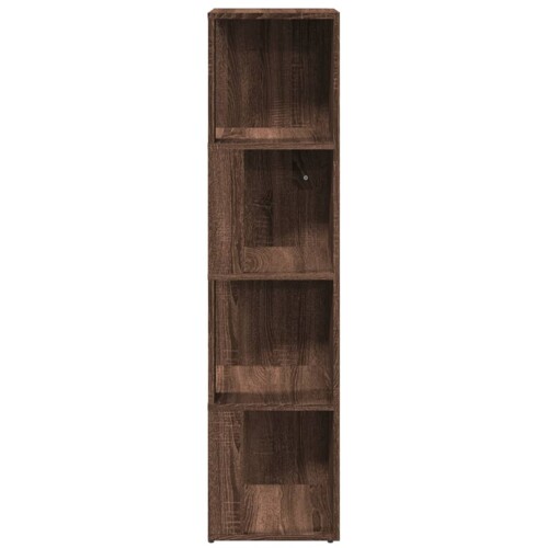 Kutni ormarić smeđa boja hrasta 33x33x132 cm konstruirano drvo - NOVO