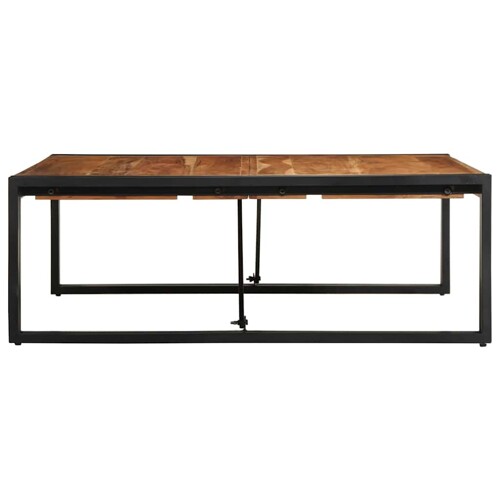 Stolić za kavu 100x100x35 cm od masivnog bagremovog drva - NOVO