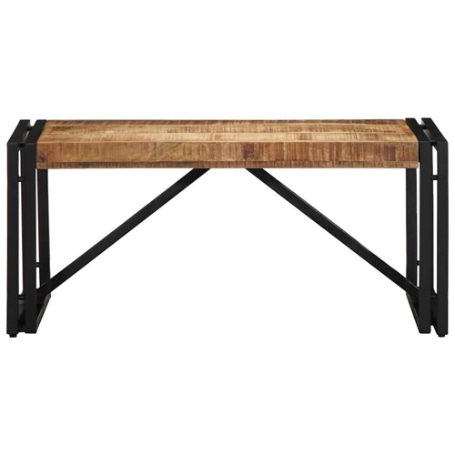 Stolić za kavu 80x40x35 cm od masivnog grubog drva manga - NOVO