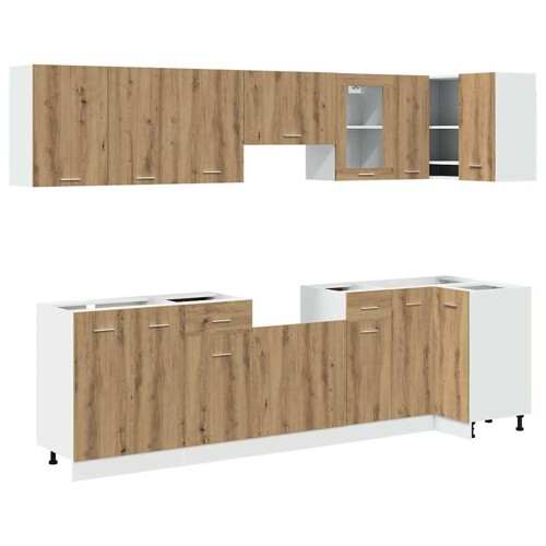 11-dijelni set kuhinjskih ormarića Artisan hrast - NOVO