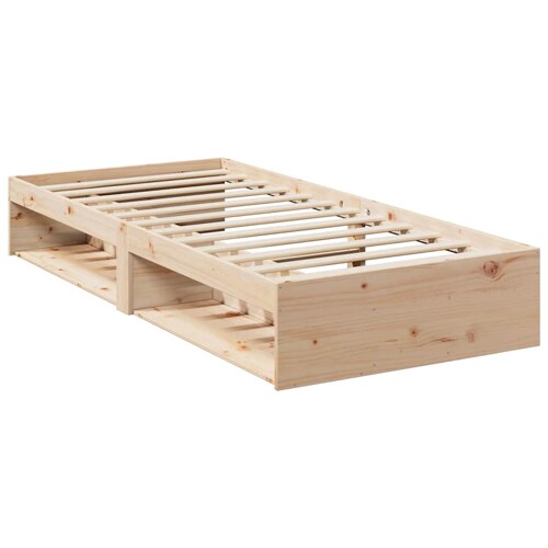 Dnevni krevet bez madraca 80 x 200 cm od masivne borovine - NOVO