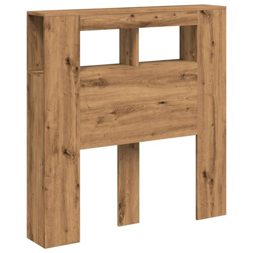 LED uzglavlje boja hrasta artisan 100x18,5x103,5 cm drveni - NOVO