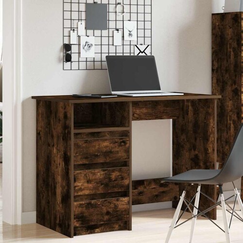 Radni stol boja dimljenog hrasta 102x50x75 cm konstruirano drvo - NOVO