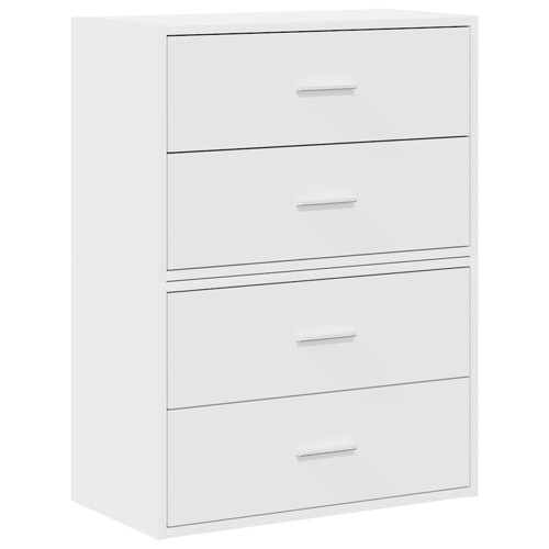 Ormari s 2 ladice 2 kom bijeli 60x31x40 cm konstruirano drvo - NOVO