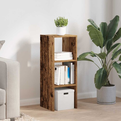 Regal za knjige složive 30x30x80 cm konstruiranog drvo - NOVO