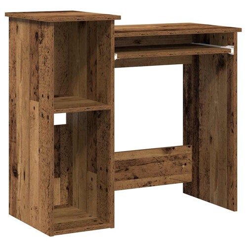 Radni stol s policama boja drva 84x40x78 cm konstruirano drvo - NOVO