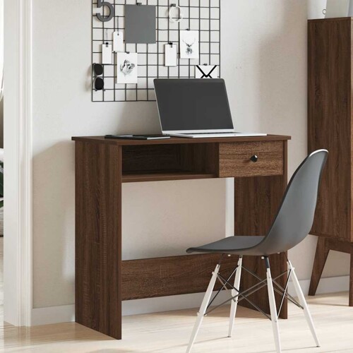 Radni stol boja smeđeg hrast 80x40x75 cm od konstruiranog drvo - NOVO