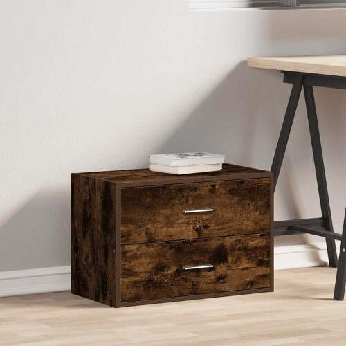Ormarić s 2 ladice boja hrast 60x31x40 cm konstruirano drvo - NOVO
