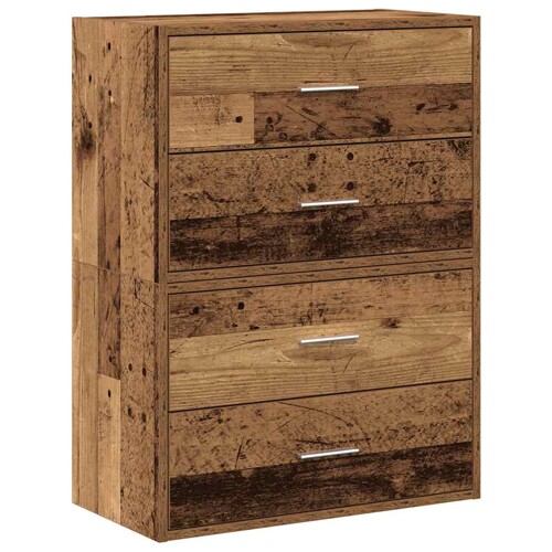 Ormari s 2 ladice 2 kom boja drva 60x31x40 cm konstruirano drvo - NOVO