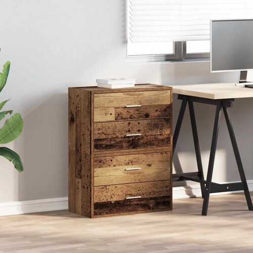 Ormari s 2 ladice 2 kom boja drva 60x31x40 cm konstruirano drvo - NOVO