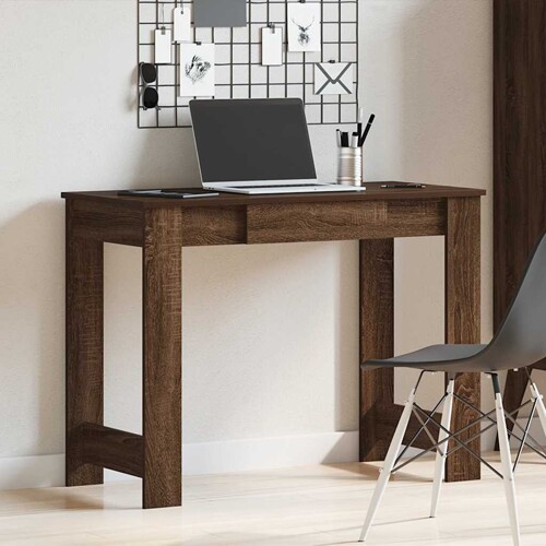 Radni stol boja smeđeg hrasta 100x45x75 cm konstruirano drvo - NOVO