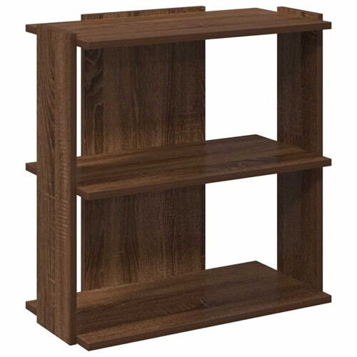 Regal za knjige s 3 razine smeđa boja hrasta 60x30x60 cm drveni - NOVO