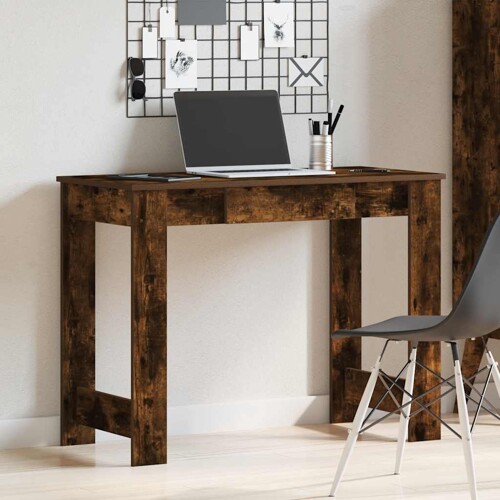 Radni stol boja dimljenog hrasta 100x45x75 cm konstruirano drvo - NOVO