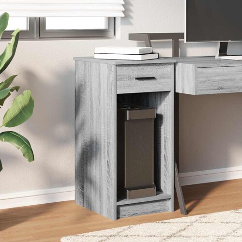 Tower stalak za računalo s ladicom boja sivog hrasta 35x45x77cm - NOVO