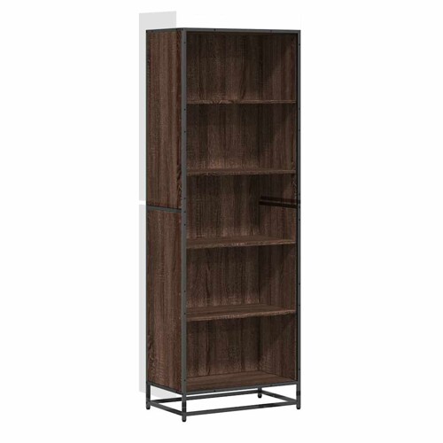 Polica za knjige smeđi hrast 60x35x170,5 cm izrađeno drvo - NOVO