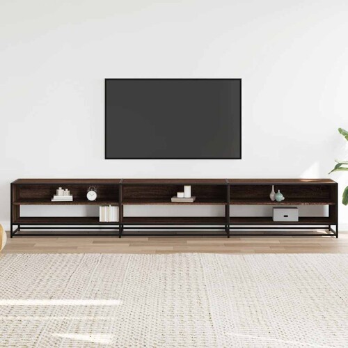 TV ormarić smeđi hrast 270x40x46 cm konstruirano drvo - NOVO