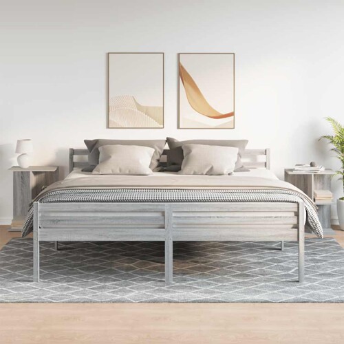 Noćni ormarići 2kom siva sonoma 46,5x29x61cm konstruiranog drva - NOVO