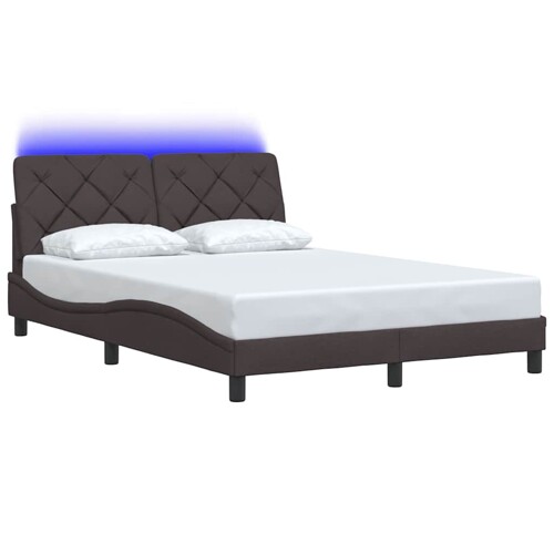 Okvir kreveta s LED-om bez madraca 120 x 200 cm od tkanine - NOVO