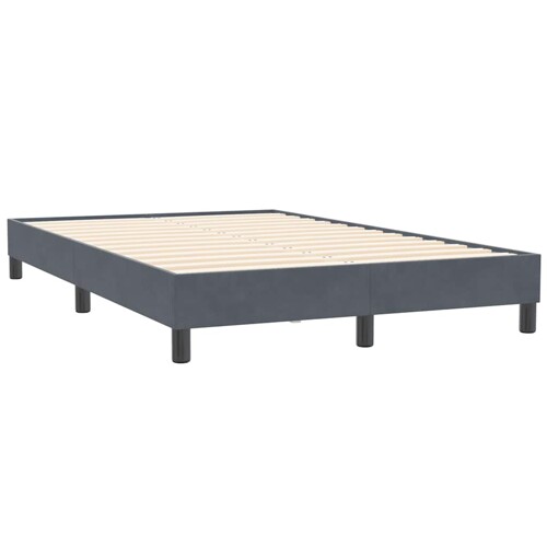 Box Spring krevet bez madraca tamno sivi 120x210 cm samt - NOVO