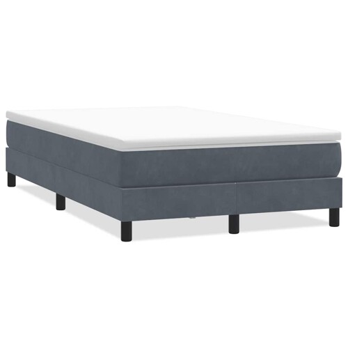 Box Spring krevet bez madraca tamno sivi 120x210 cm samt - NOVO