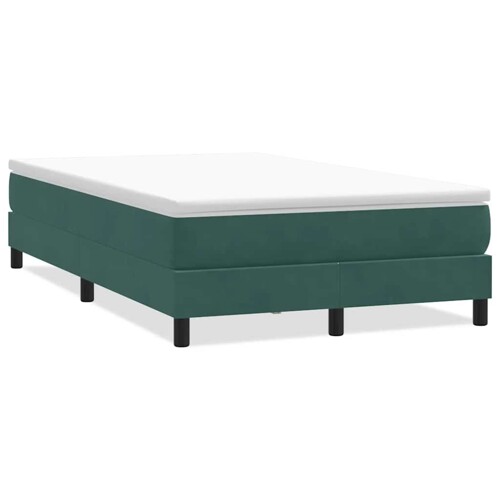 Box Spring krevet bez madraca tamnozeleni 120x210 cm samt - NOVO