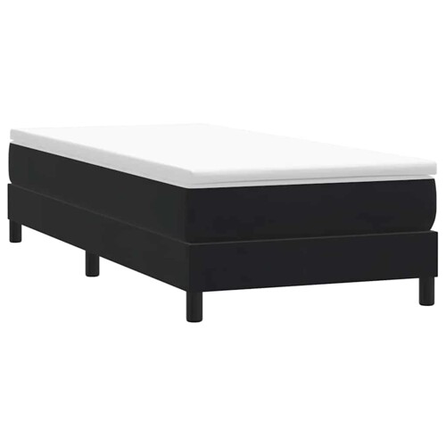 Box spring krevet bez madracem crni 90x220 cm baršunasti - NOVO