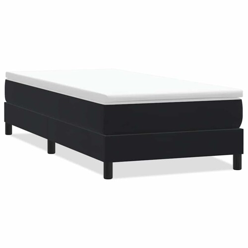 Box spring krevet bez madracem crni 90x220 cm baršunasti - NOVO