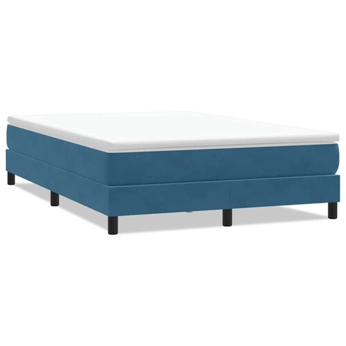 Box Spring krevet bez madraca tamnoplavi 140x210 cm samt - NOVO
