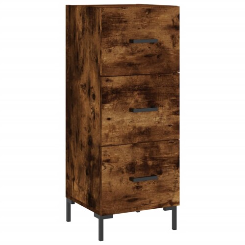 Komoda boja dimljenog hrasta 34,5x34x90 cm konstruirano drvo - NOVO