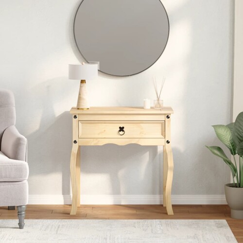 Konzolni stol Corona 73 x 35 x 73 cm od masivne borovine - NOVO