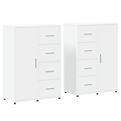 Komoda 2 kom bijela 60x31x84 cm od konstruiranog drva - NOVO