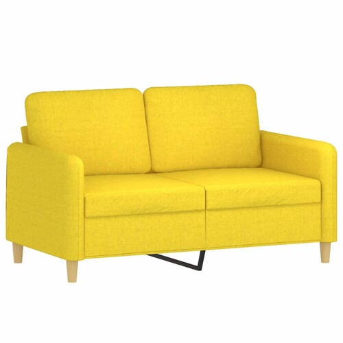 Dvosjed od tkanine svjetložuti 120 cm - NOVO