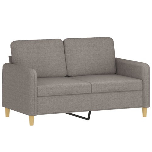 Dvosjed od tkanine smeđesivi 120 cm - NOVO