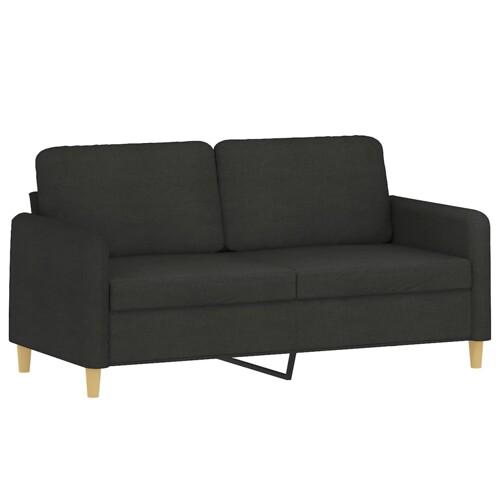 Dvosjed od tkanine crni 140 cm - NOVO