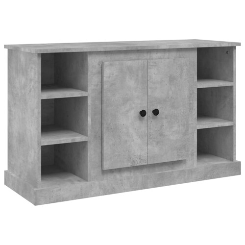 Komoda siva boja betona 100x35,5x60 cm od konstruiranog drva - NOVO