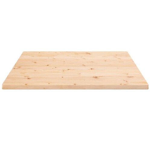 Ploča za stol 70 x 70 x 2,5 cm od masivne borovine četvrtasta - NOVO