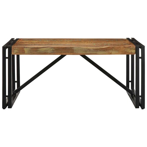 Stolić za kavu višebojna 80x80x35 cm masivnog obnovljenog drva - NOVO
