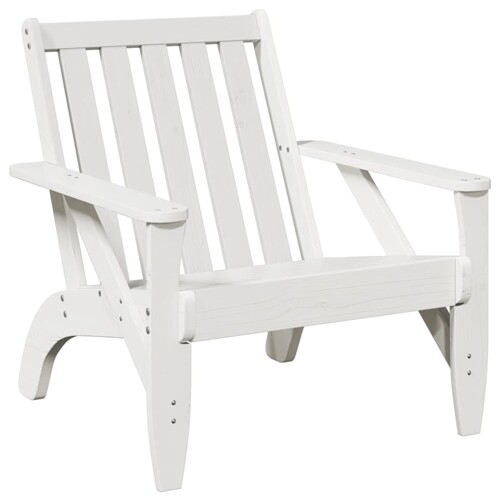 Vrtne Adirondack stolice 2 kom bijele 75x77x77 cm od borovine - NOVO