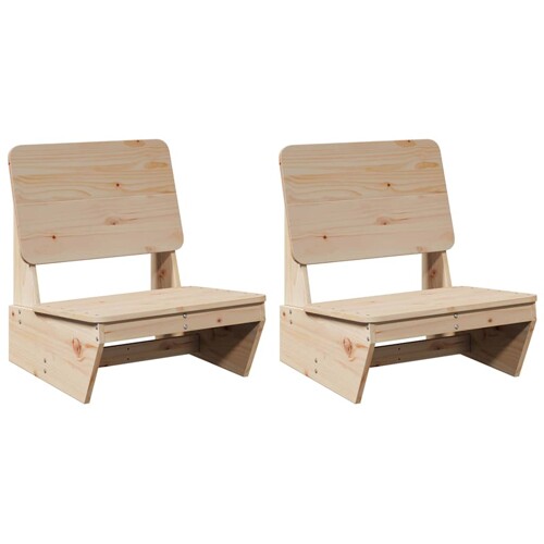Vrtne stolice 2 kom 60x64x70,5 cm od masivne borovine - NOVO