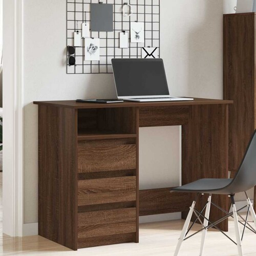 Radni stol boja smeđeg hrasta 102x50x75 cm konstruirano drvo - NOVO