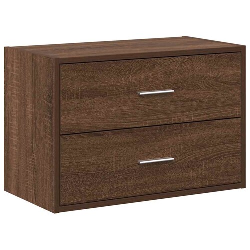 Ormarić s 2 ladice boja hrast 60x31x40 cm konstruirano drvo - NOVO