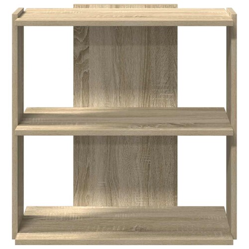 Regal za knjige s 3 razine boja hrasta 60x30x60 cm drveni - NOVO