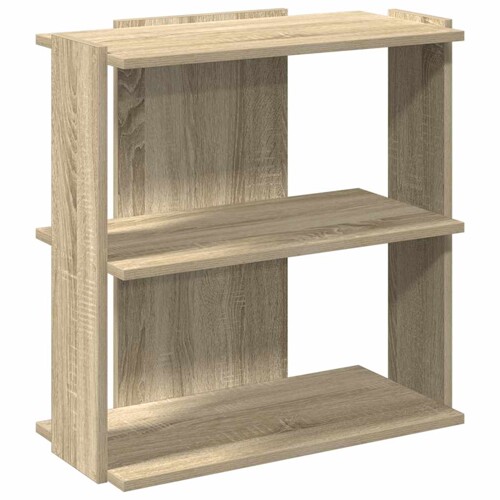 Regal za knjige s 3 razine boja hrasta 60x30x60 cm drveni - NOVO