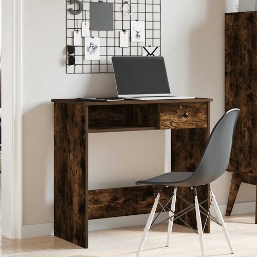 Radni stol boja dimljenog hrasta 80x40x75 cm konstruirano drvo - NOVO