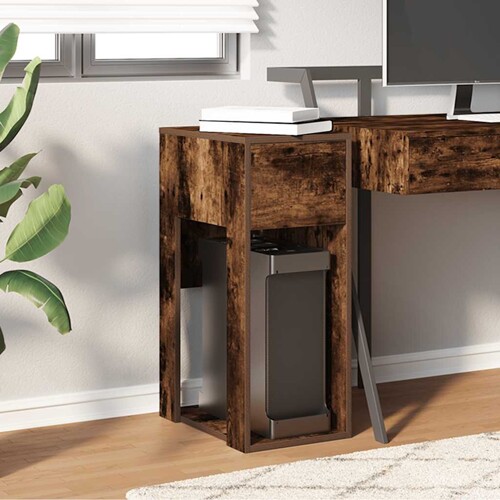 Tower stalak za računalo s ladicom boja hrasta 30x44x74 cm - NOVO