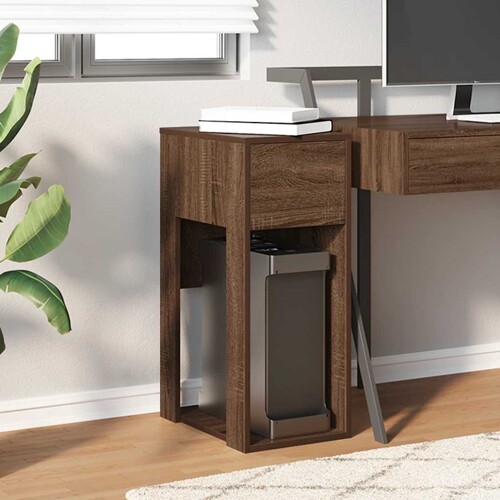 Tower stalak za računalo s ladicom boja hrasta 30x44x74 cm - NOVO
