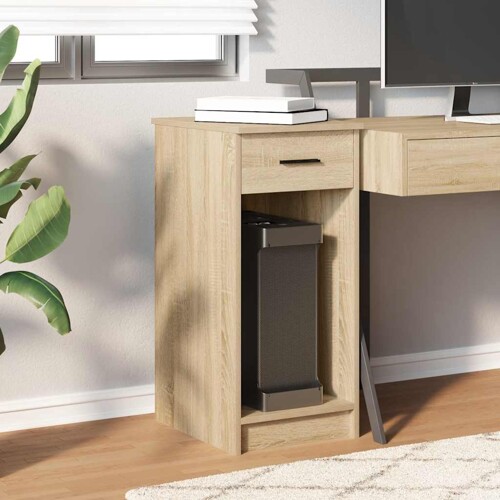 Tower stalak za računalo s ladicom boja hrasta 35x45x77 cm - NOVO