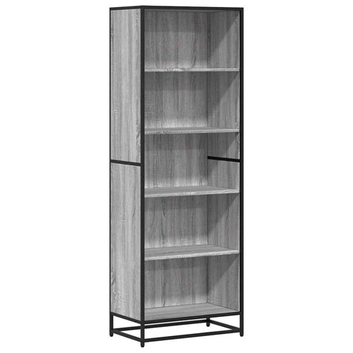 Polica za knjige siva Sonoma 60x35x170,5 cm izrađeno drvo - NOVO